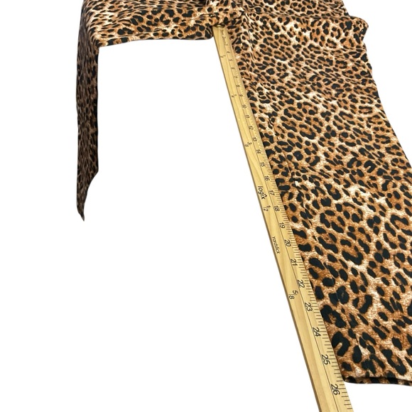 Talbots Chatham Ankle Pants Leopard Print Stretch Cotton Size 10 - Picture 8 of 9